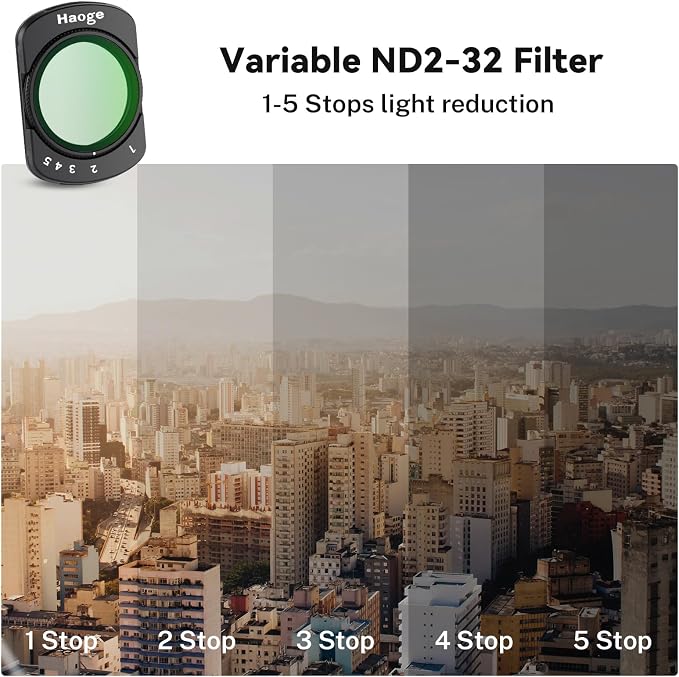 Haoge Magnetic Filter Set for DJI Osmo Pocket 3, Includes 1/4 Black Mist Filter - Image 8
