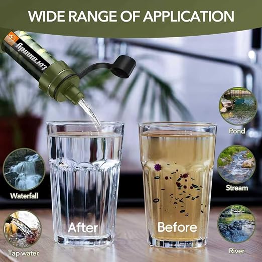 Straw Water Filter 5 Pack – Outdoor Camping & Hiking Survival Gear Kit - Image 3