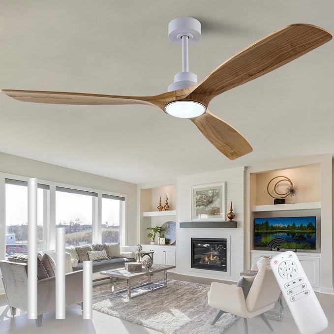 QUTWOB 60" Wood Ceiling Fan by QUTWOB