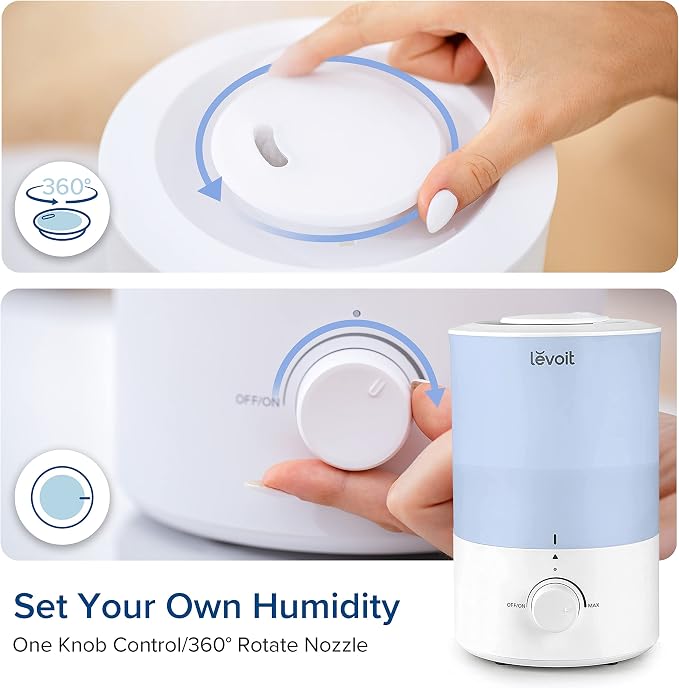 LEVOIT Dual 150 Humidifiers for Bedroom Large Room, 3L Cool Mist Top Fill - Image 7