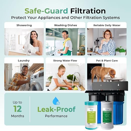 iSpring Heavy Metal Whole House Water Filter System, Sediment & Odor, 5-Layer - Image 5
