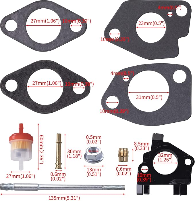 Upgrade Carburetor Air Filter Adapter Pipe Jet Stage 2 Kit - Image 5