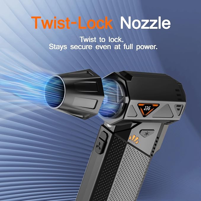 Compressed Air Duster, 2-in-1 Cordless Electric Air Duster & Mini Vacuum - Image 8