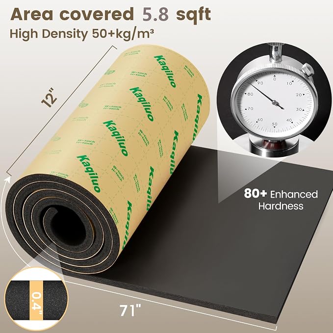 Kaqiluo High Density Self-Adhesive Sound Insulation Acoustic Closed Cell Foam - Image 2