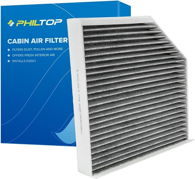 PHILTOP HEPA Cabin Air Filter w/Activated Carbon, Compatible by PHILTOP