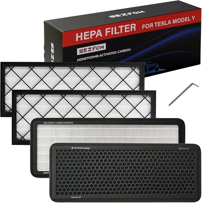 Front Trunk Hepa Filters Kit for Tesla Model Y by Unknown