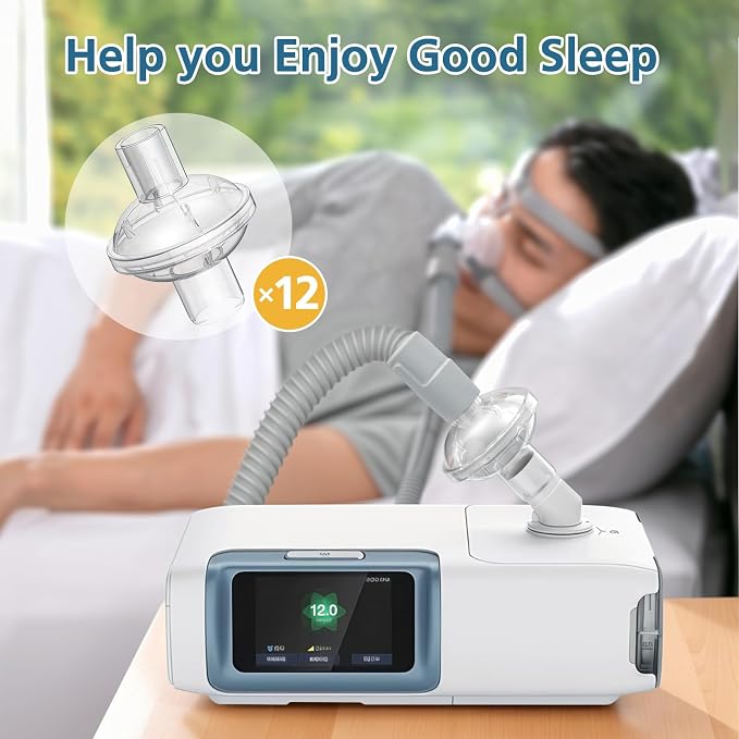 12-pack CPAP Inline Filter, Universal Inline CPAP Filter Compatible - Image 6