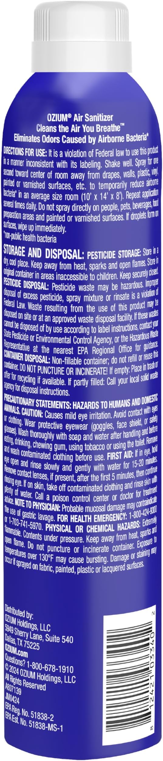 Ozium 8 Oz. Air Sanitizer & Odor Eliminator - Image 8