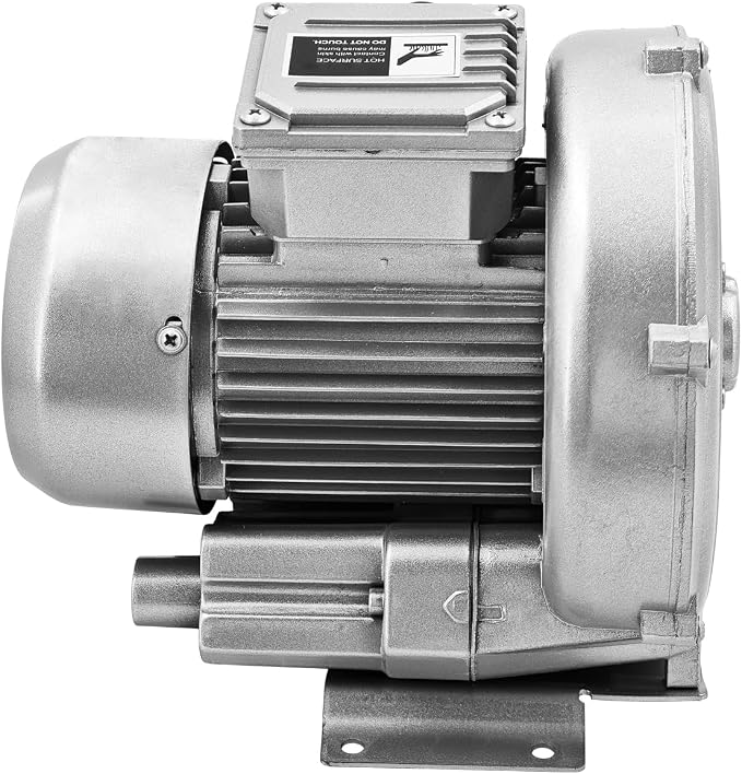 0.16 HP 120W Regenerative Blower, 220V 24CFM 50HZ Single Phase, High-Pressure - Image 2