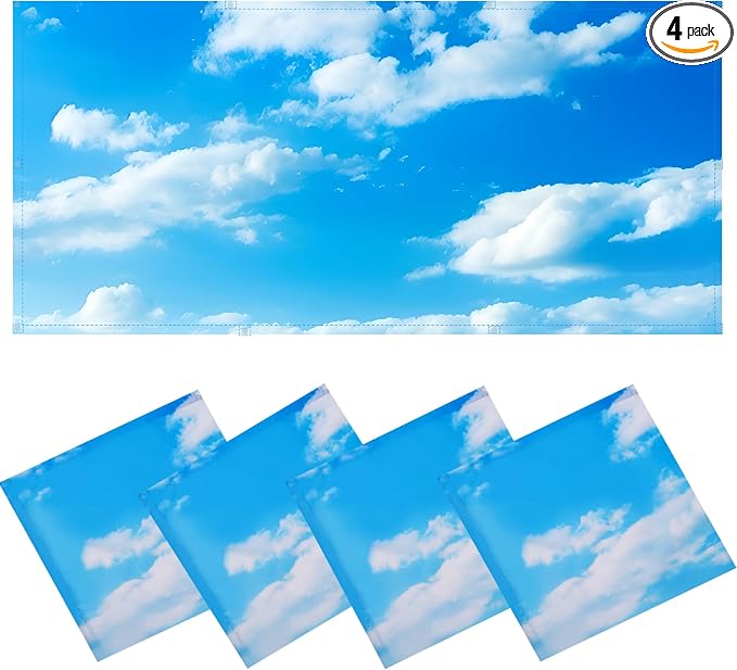 Torixqi 4 Pcs Fluorescent Light Covers by Torixqi