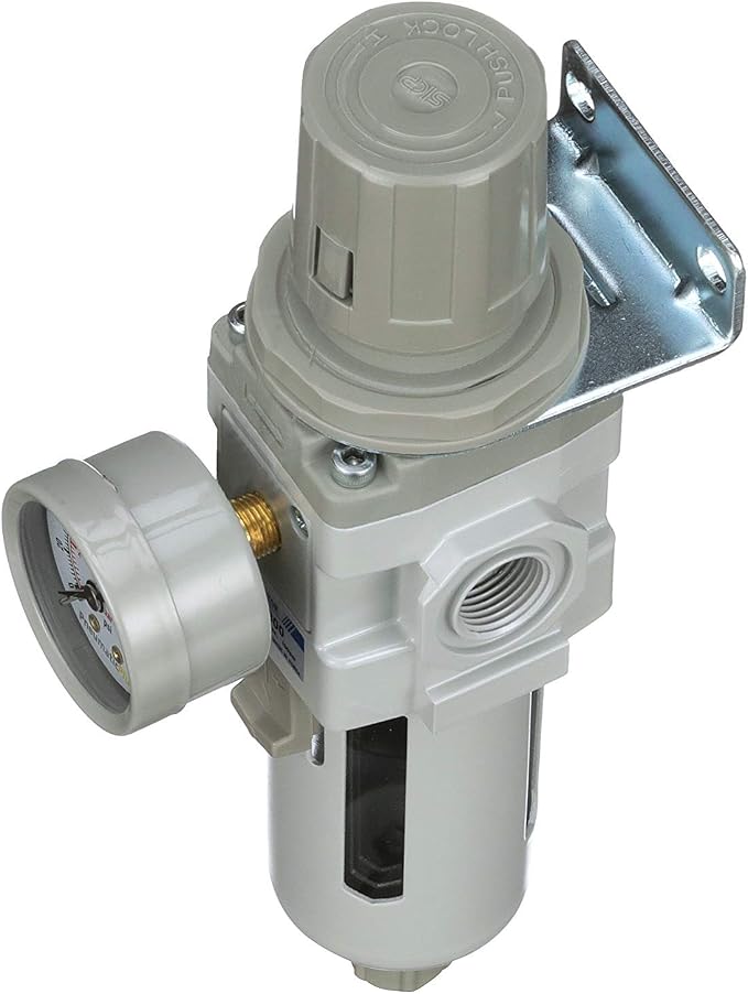 PneumaticPlus SAW300-N03BG Compressed Air Filter Regulator Piggyback Combo 3/8" - Image 7