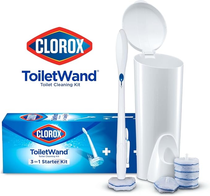 Clorox ToiletWand Toilet Bowl Cleaner- Toilet Brush, Storage Caddy and 6 - Image 2