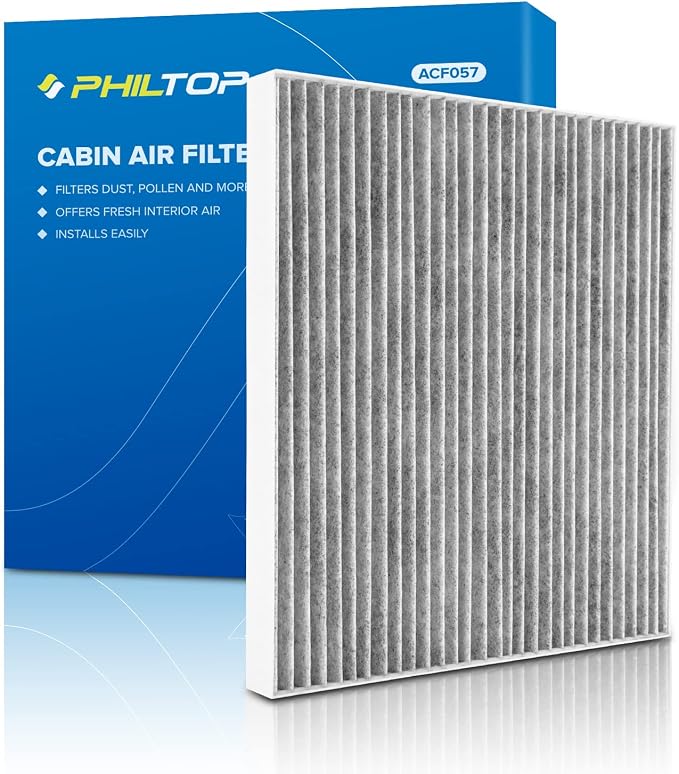 PHILTOP HEPA Cabin Air Filter w/Activated Carbon, Compatible by PHILTOP