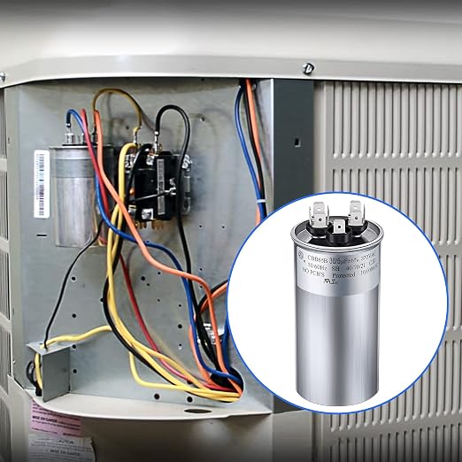 30/5 MFD uF 370/440V CBB65 Dual Run Round Capacitor - Image 7