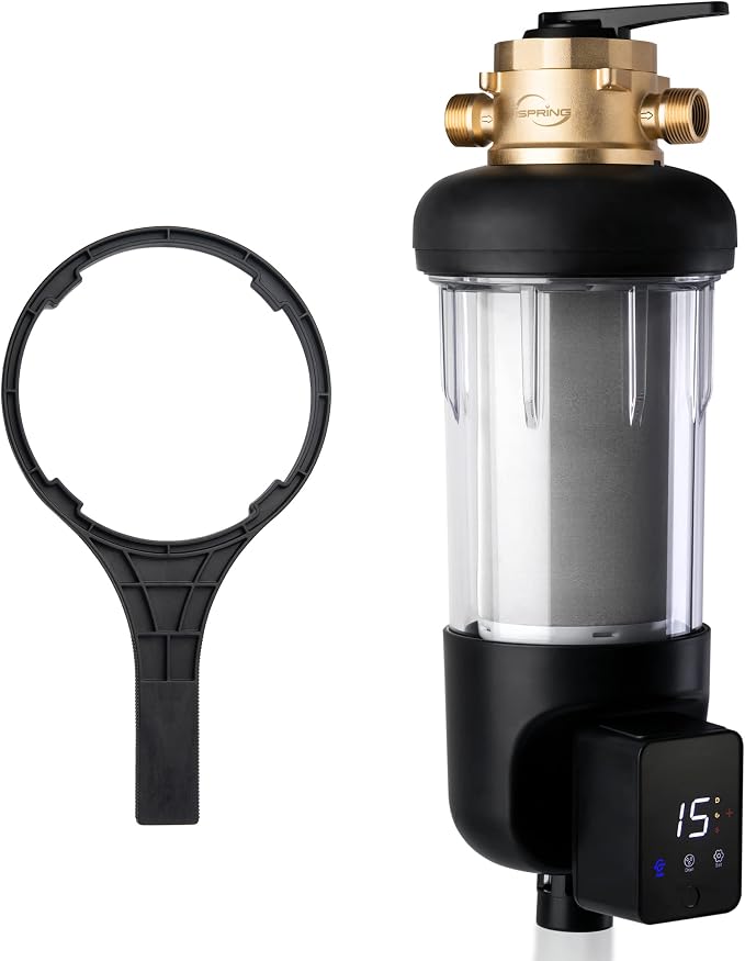 iSpring WSP100ARJ-BP, NSF Certified, Whole House Spin-Down Sediment Water Filter by iSpring