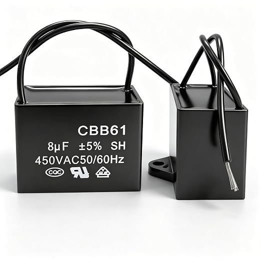 Twidec/2Pcs CBB61 Ceiling Fan Capacitor 450V AC 50/60Hz Run Capacitor 2-Wire - Image 3
