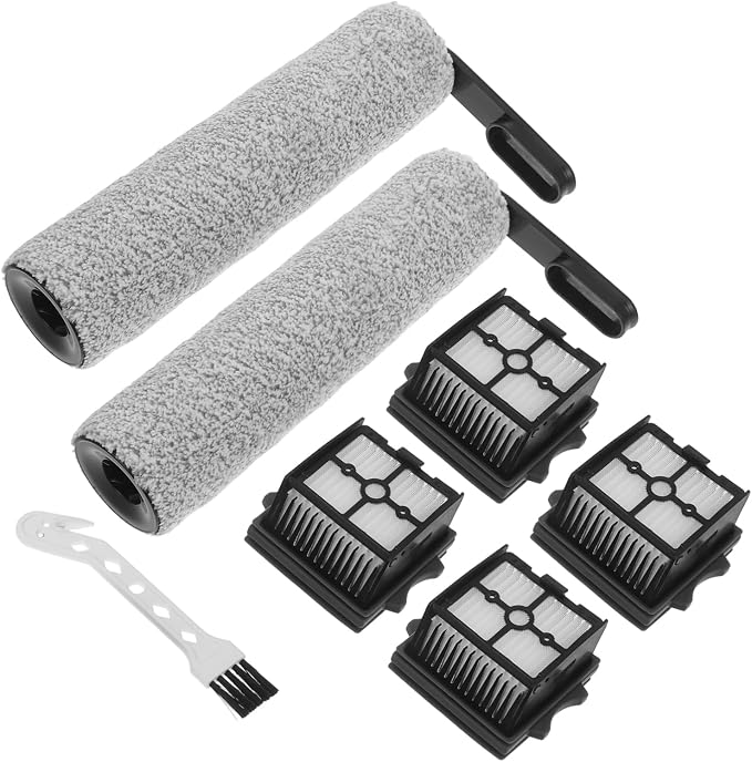 1set Replacement and Filter for Floor Scrubbers Includes Slim Rollers Filters by Anneome