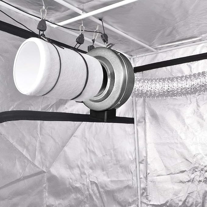 iPower 6 Inch 442 CFM Inline Fan Filter 25 Feet Ducting Combo - Image 9
