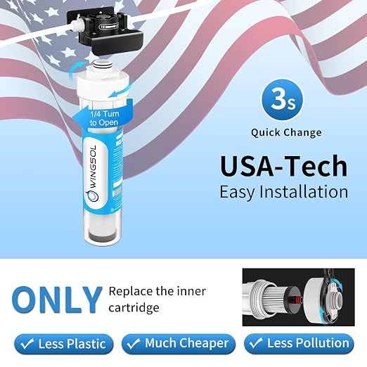 Water Filter for Sink with Faucet, NSF/ANSI 42&53 Improve Taste, EZ Change Life - Image 8