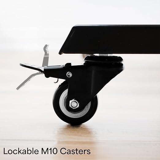 VIVO 2 inch M10 Threaded Locking Casters, Heavy Duty Replacement Wheels - Image 6