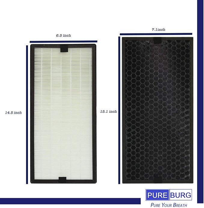 PUREBURG Replacement True HEPA Filter Kit Compatible - Image 3