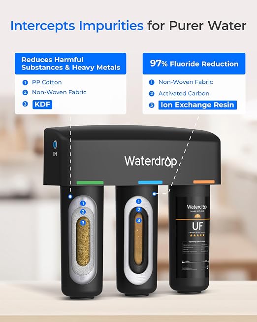 Waterdrop TSB-UF 0.01 μm Ultra Filtration Under Sink Water Filter System - Image 6