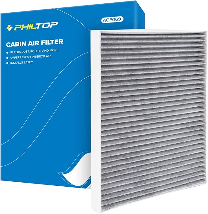 PHILTOP HEPA Cabin Air Filter w/Activated Carbon, Compatible by PHILTOP