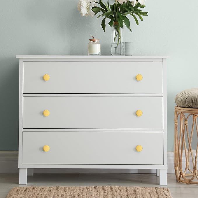 Ravinte 20 Pack Cabinet Knobs Gold Kitchen Cabinet Knobs Round Dresser Drawer Pulls Closet Door Pulls 1-1/5 Inch