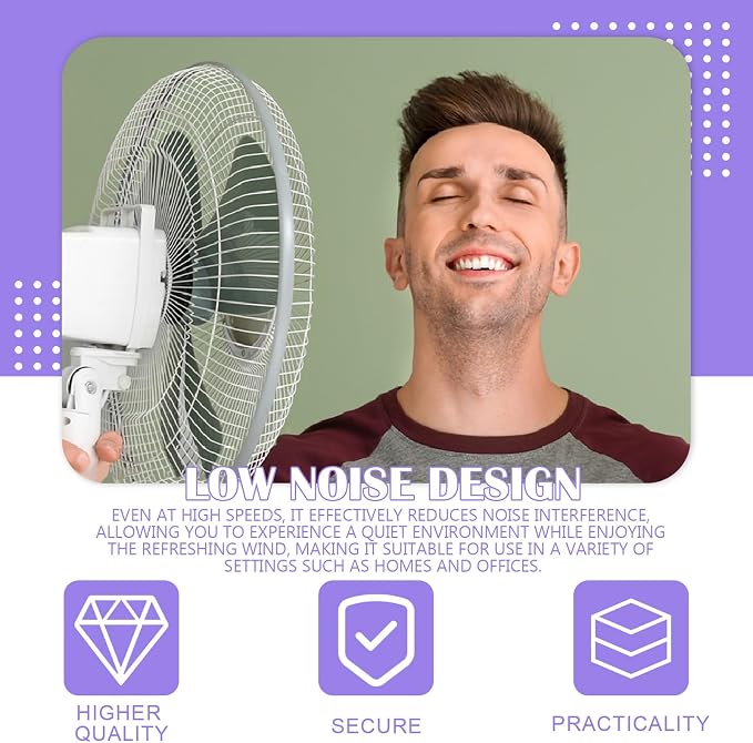 16 Inch Plastic Fan Blades Universal Household Standing Fans and Table Fans - Image 4