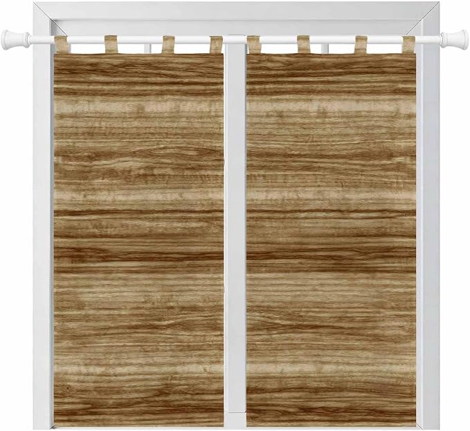 Vintage Western Bedroom Curtains 72 Inch Length, Window Curtains Tab Top by Unknown