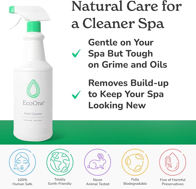 Shell Cleaner by EcoOne | All-Natural, Fragrance-Free Spa & Hot Tub Surface - Image 4