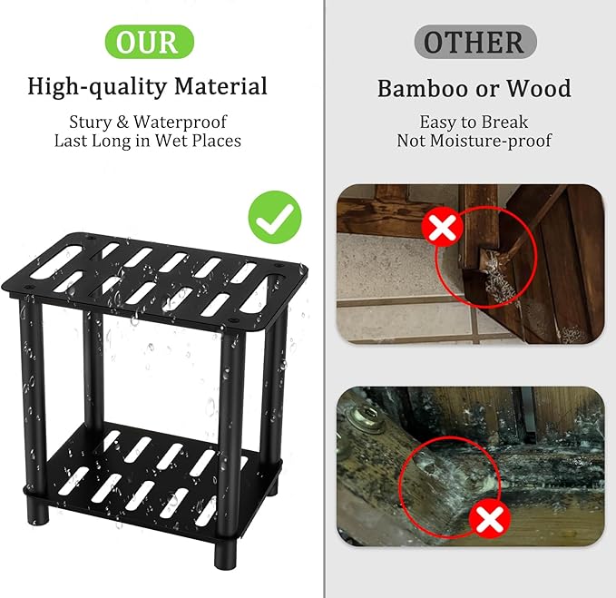 Shower Stool for Inside Shower, Shower Bench Stool with Storage Shelf, Stainless Steel Shower Stool for Shaving Legs, Waterproof Shower Foot Rest, Bathroom Shower Bench Seat Shower Chair