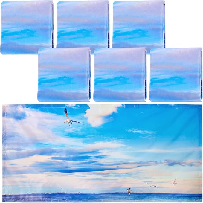 Hortsun 6 Pcs Magnetic Fluorescent Light Covers, 4 x 2 Feet Magnetic Classroom by Hortsun