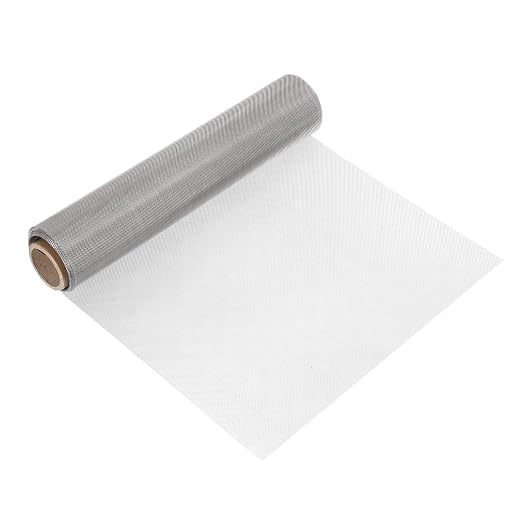 uxcell 30 Mesh 118" x 12" Woven Wire Mesh, 304 Stainless Steel Air Vent Filter by uxcell
