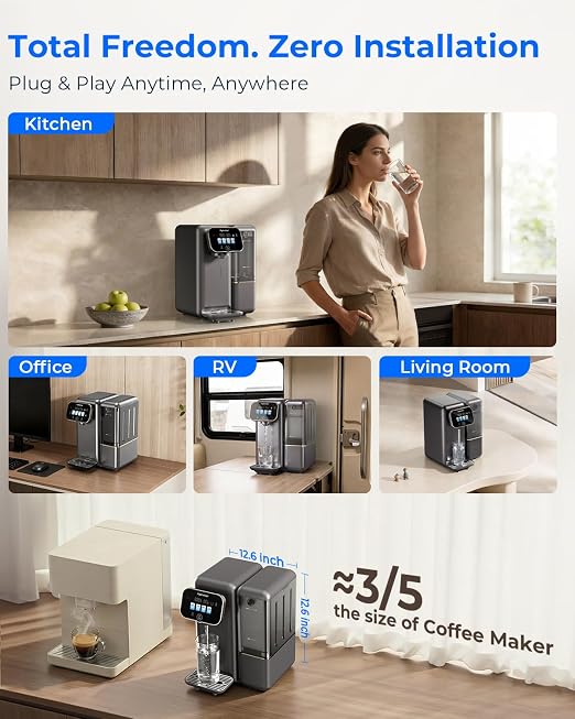 Cold Water Reverse Osmosis Water Filter Countertop, Remineralization & pH - Image 6