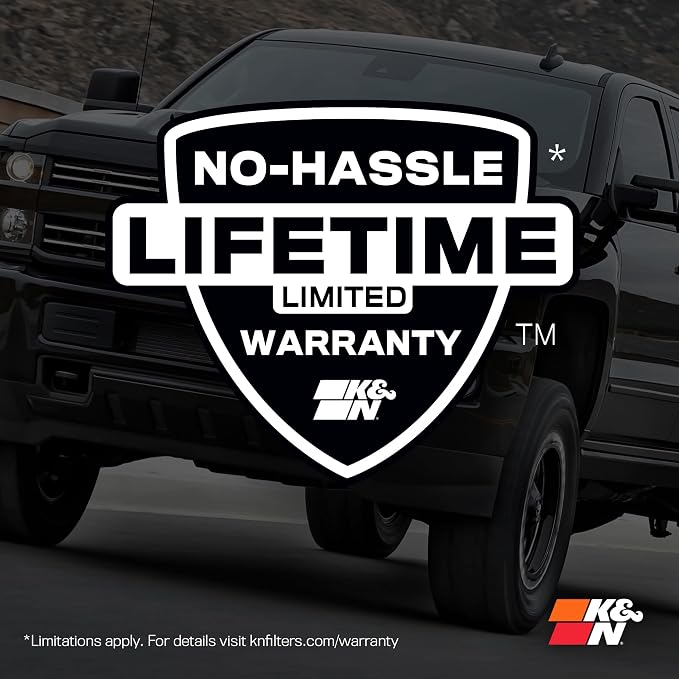 K&N High-Flow Original Lifetime Engine Air Filter: Increase Power: Compatible - Image 8