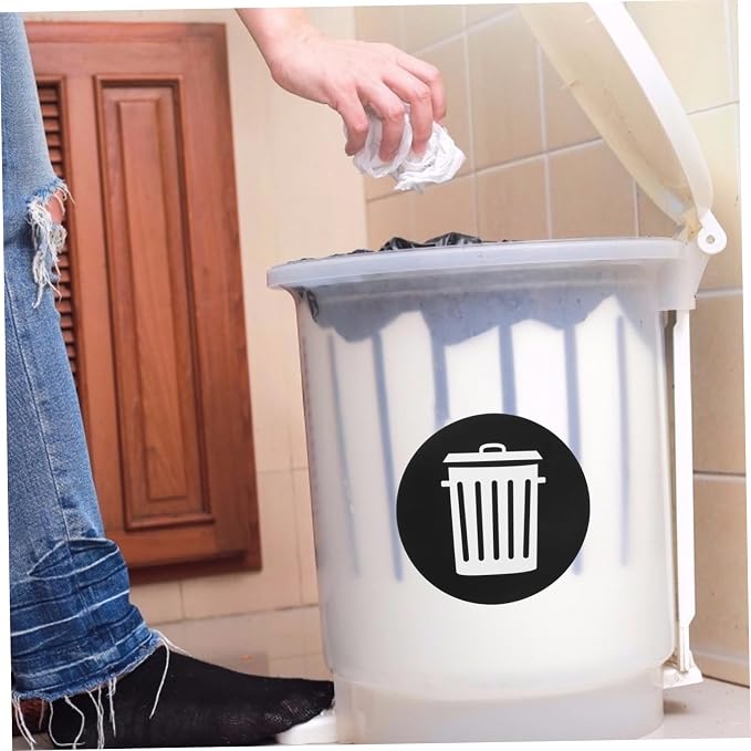 NUOBESTY 12pcs Adhesive Waste Sorting Stickers - Image 4