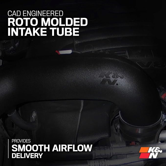 K&N Cold Air Intake System: High-Flow Air Filter, Increase Performance & - Image 6
