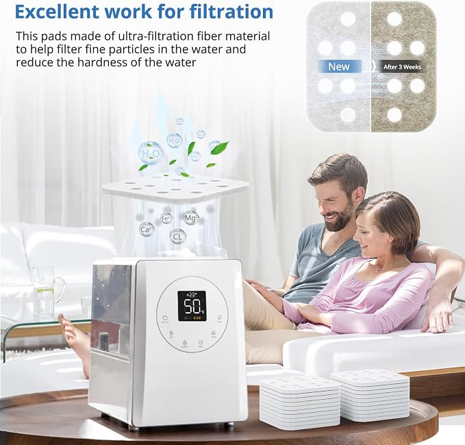 ShufudeJa Humidifier Mineral Absorption Pad 20 Pack, Replacement Filter - Image 3
