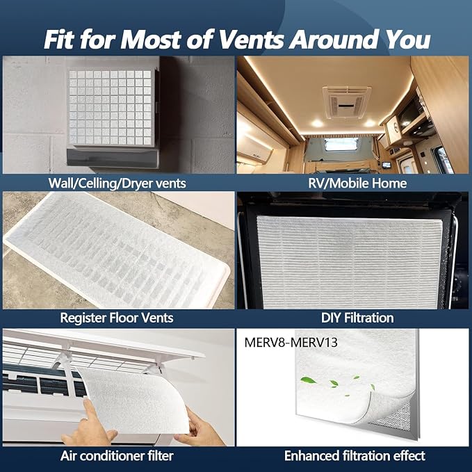 Air Vent Filters, MERV 8 Electrostatic Air Vent Filter - Image 5