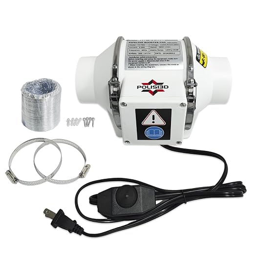 Powerful 3 Inch Inline Duct Ventilation Fan AC Vent Blower Exhaust Fan w/ 1.5M - Image 8