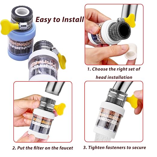 3 Pack Faucet Mount Filters, Faucet Water Filter - Image 5