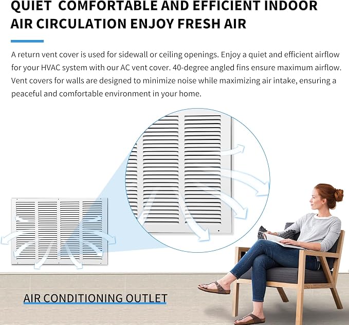 Vent Cover 20 x 14, Air Return Vent Cover, Flat Vent Cover, Rejillas De Aire - Image 7