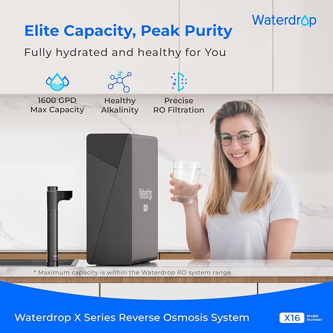 Waterdrop X16-Alkaline Tankless Reverse Osmosis System, NSF/ANSI 42&58&372 - Image 2