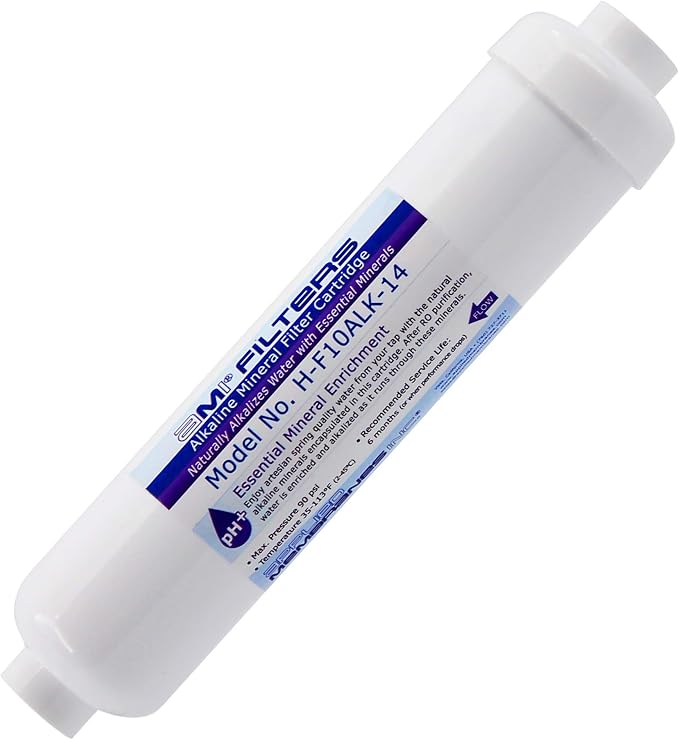 Alkaline Water Filter Replacement Cartridge | Mineral Cartridge by AppliedMembranesInc