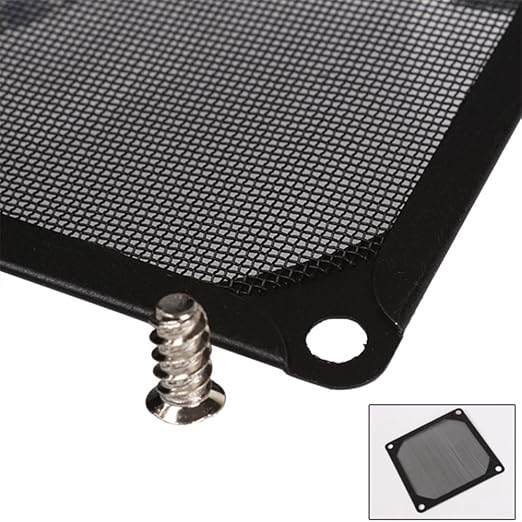 BQLZR Black 80 X 80mm PC Computer Chassis Fan Filter Mesh Metal Strainer - Image 2