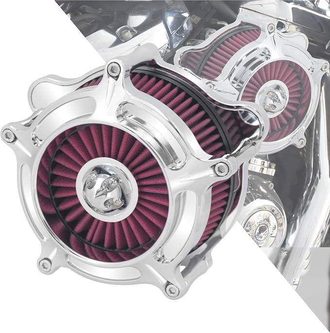 HDBUBALUS Motorcycle CNC Spike Air Cleaner Air Filter Intake System Filter by HDBUBALUS