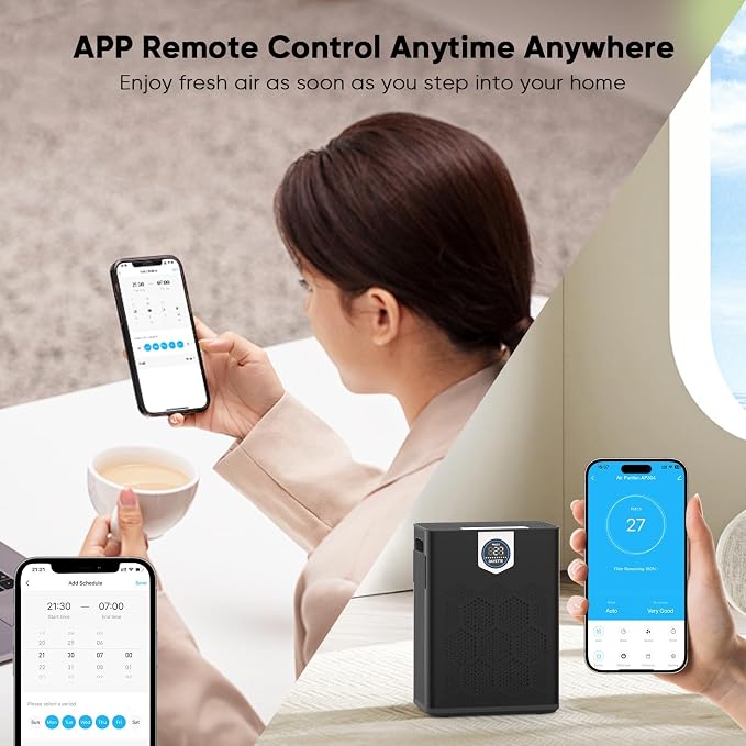 DAYETTE Smart Air Purifiers for Home Large Room, H14 Air Purifier - Image 6