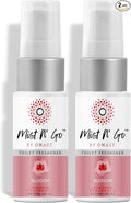 Mist N’ Go by Omaze Travel Bathroom Spray for Toilet Spray Odor Eliminator - Travel Toilet Spray for Bathroom Air Freshener Spray for Bathroom Deodorizer - Blossom Travel Size (1oz x2)