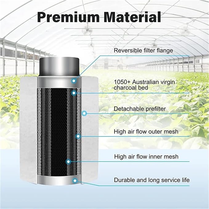 air purifier filter, FSLH 4 Inch Air Carbon Filter Odor Control, Smelliness - Image 4
